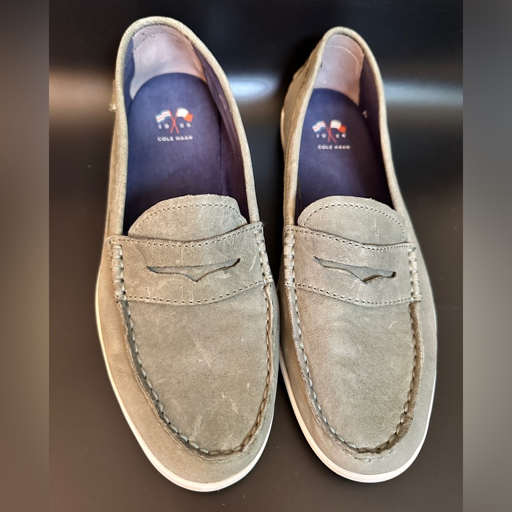 Cole Haan slip on shoes, women’s size 10.5 Nantucket - olive green